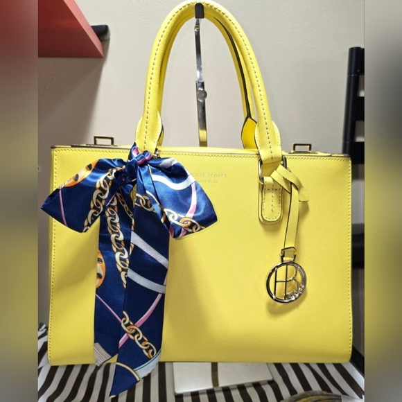 🔥NEW HENRI BENDEL WEST 57th TURNLOCK SATCHEL HANDBAG - Picture 3 of 15